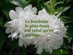 La définition du bonheur :