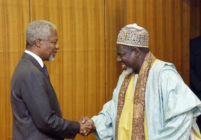 cheikh Hassan Cissé de Kaolackh et L'ancien sécrétaire général de L'ONU